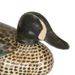 Hand Carved and Painted Wood Blue-Winged Teal Drake Duck Decoy - Image 2