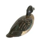 Hand Carved and Painted Wood Blue-Winged Teal Drake Duck Decoy - Image 3