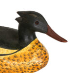 Hand Carved and Painted Wood Red-Breasted Merganser Duck Decoy - Image 2