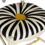 MACKENZIE-CHILDS Freckle Fish Chair with Black and White Seat - Image 4