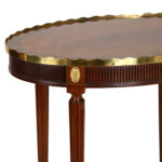 Vintage BAKER Oval Mahogany Side Table - Image 2