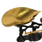 HENRY TROEMNER Cast Iron Balance Scale with Polished Brass Scoop Pan - Image 2