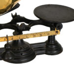 HENRY TROEMNER Cast Iron Balance Scale with Polished Brass Scoop Pan - Image 3