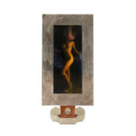 SHELLY CORBETT Underwater Female Nude Photograph on Acrylic in Stainless Steel Frame