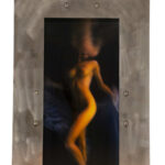 SHELLY CORBETT Underwater Female Nude Photograph on Acrylic in Stainless Steel Frame - Image 2