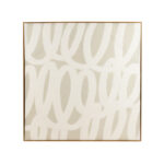 Beige and Cream Loopy Abstract on Canvas
