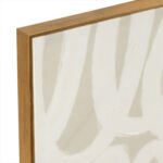 Beige and Cream Loopy Abstract on Canvas - Image 3
