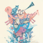 AMRAM EBGI “Animals Boarding the Ark” Limited Edition Lithograph - Image 2
